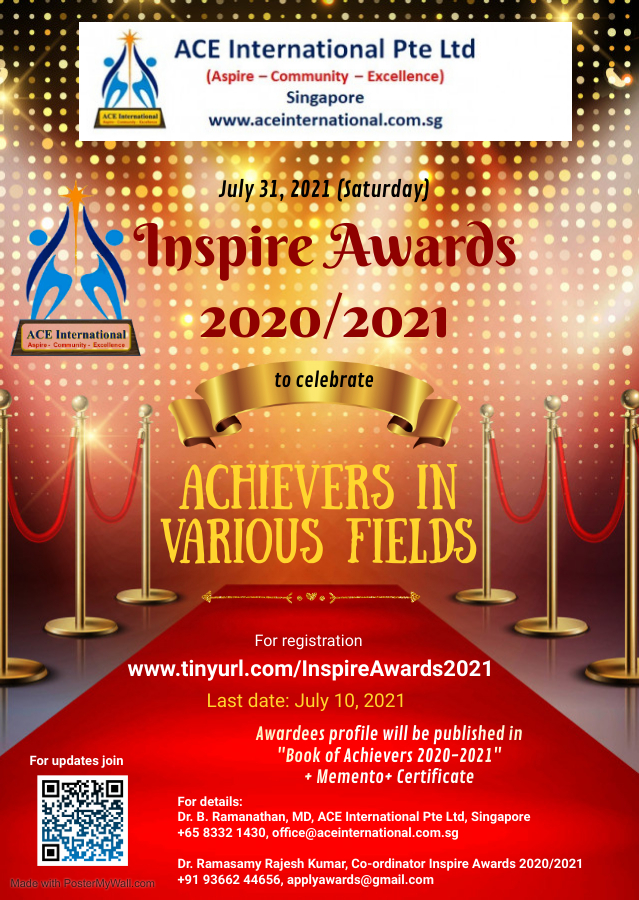 Inspire Awards 2020-2021 & Book of Achievers 2020-2021! - ACE ...